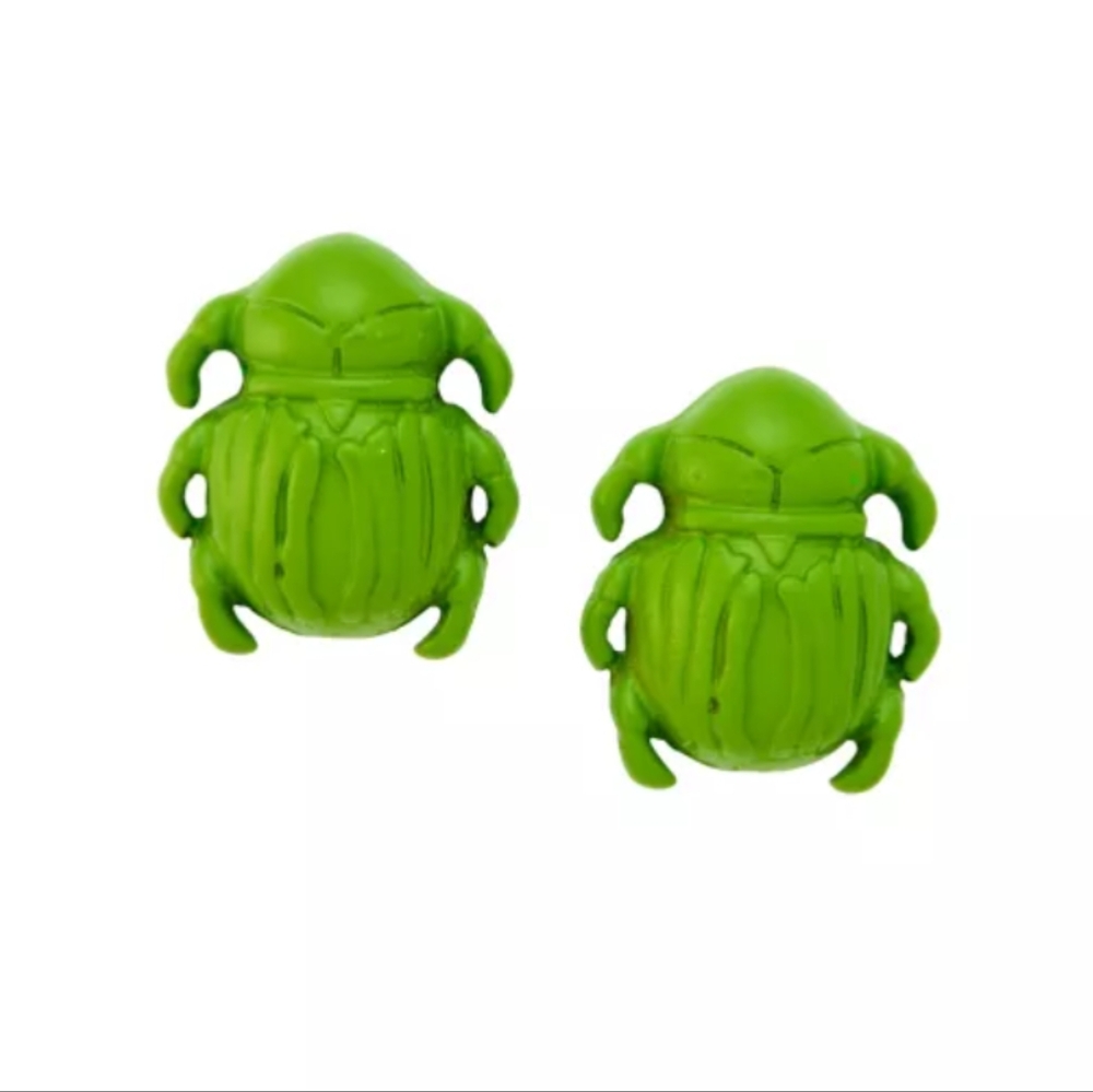 NEW Official licensed Beetlejuice green quirky bug earrings Spirit Halloween